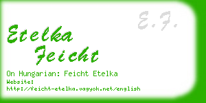 etelka feicht business card